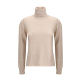 Max Mara Beige Wool Turtleneck